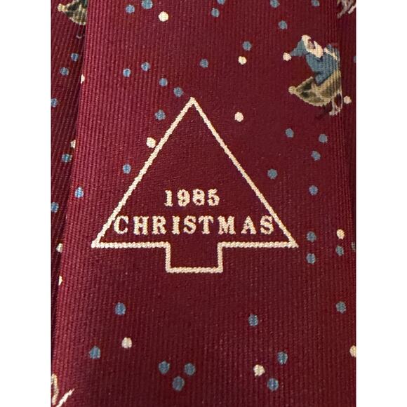 Holiday Necktie Bundle (3 Silk Ties – Santa & Candy Cane Prints) - Picture 4 of 8